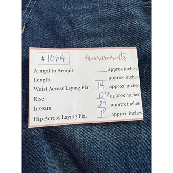 BP. Medium Wash Blue Distressed Straight Leg Button Denim Casual Jeans Size 27 - Picture 9 of 9